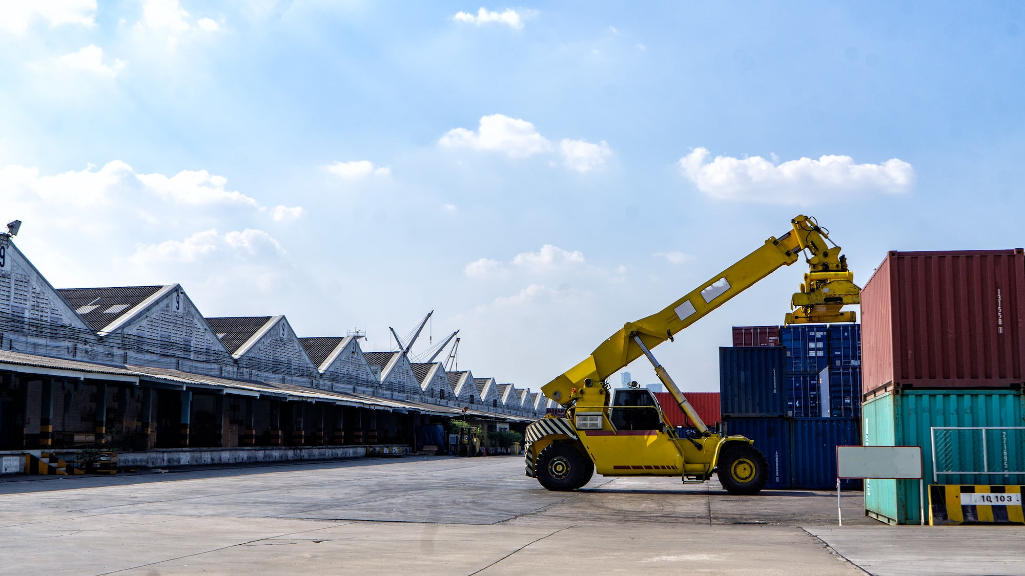 Container forklift