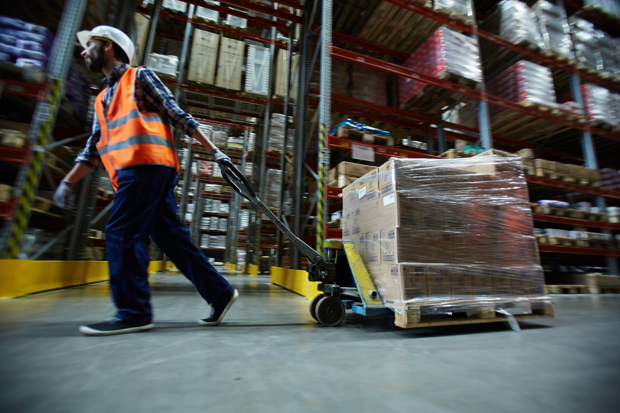 Forklifting in warehouse