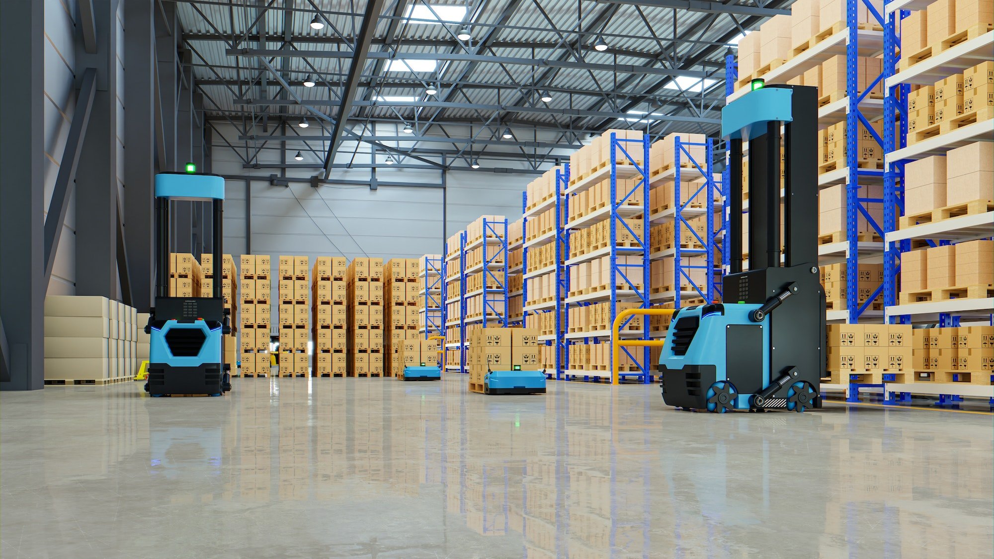 Forklift Truck AGV robots.