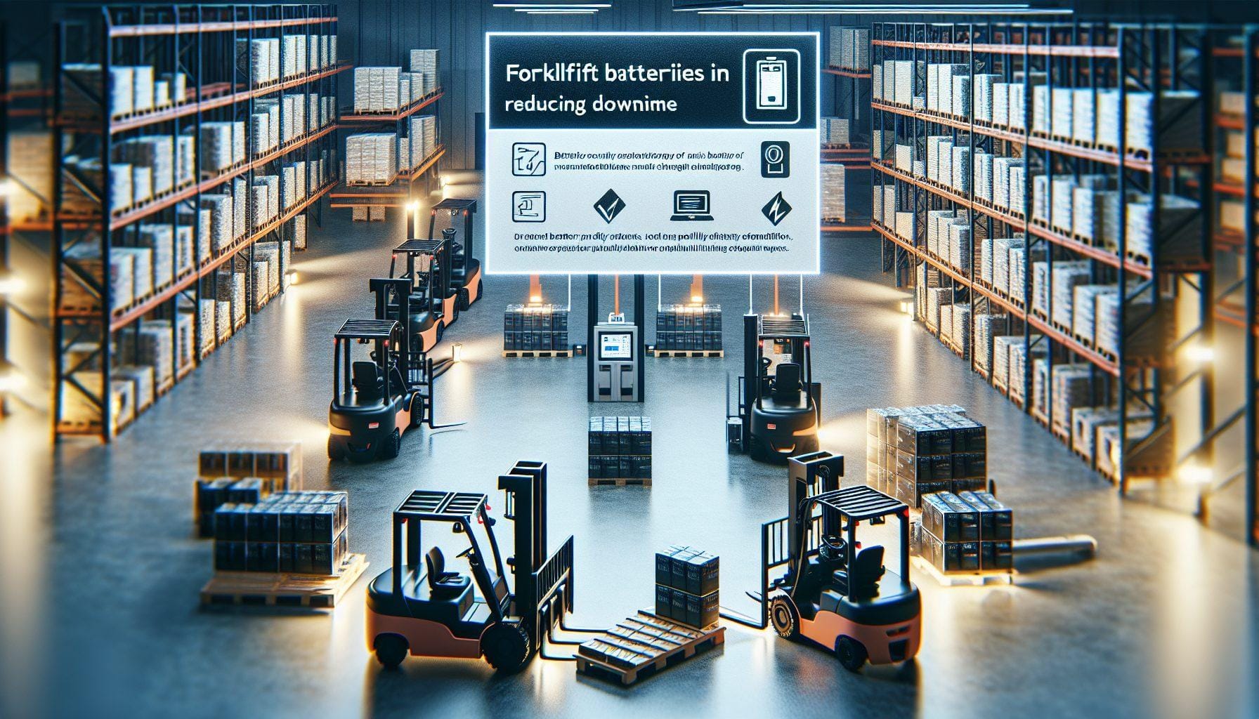 The Role of Forklift Batteries in Reducing Downtime blog post featured image