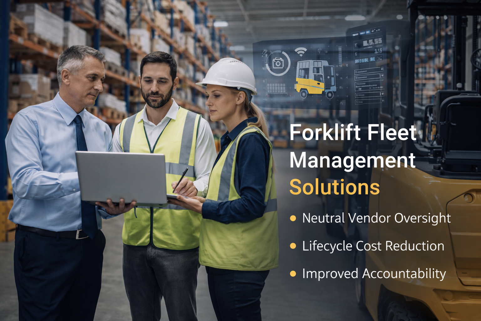 Forklift fleet oversight hero